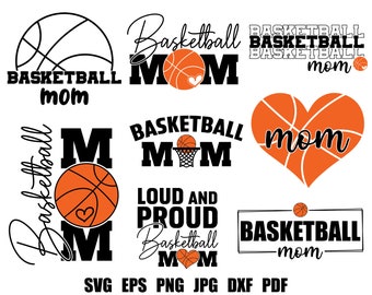 Basketball Mama SVG | Basketball SVG | Basketball-Schnittdatei | Clipart | Cricut | Silhouette | Basketball-Shirt | Basketball Mom T-Shirt Druck