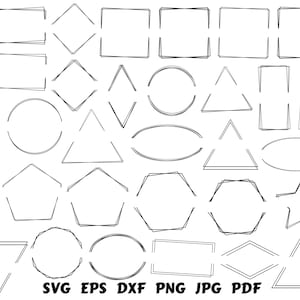 Monogramm Rahmen Svg Rahmen Svg Bundle Split Monogramm Svg Label Svg Tags Svg Rahmen Plotterdatei Cricut Clipart Hochzeit Svg Dekoration Svg Kreis Svg