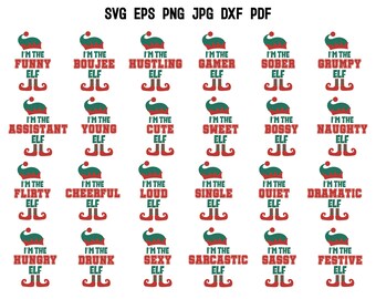 Elf Friends SVG | Christmas SVG | Christmas Matching Shirt | Christmas Cut File | Elf SVG | Elf Family Svg | Christmas Funny T shirt Clipart