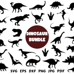 Dinosaur Svg Bundle Dinosaur Clipart Dinosaur Cut File T-Rex Svg Dinosaur Silhouette Dinosaur Vector Dinosaur Cricut T-Rex Silhouette Bundle