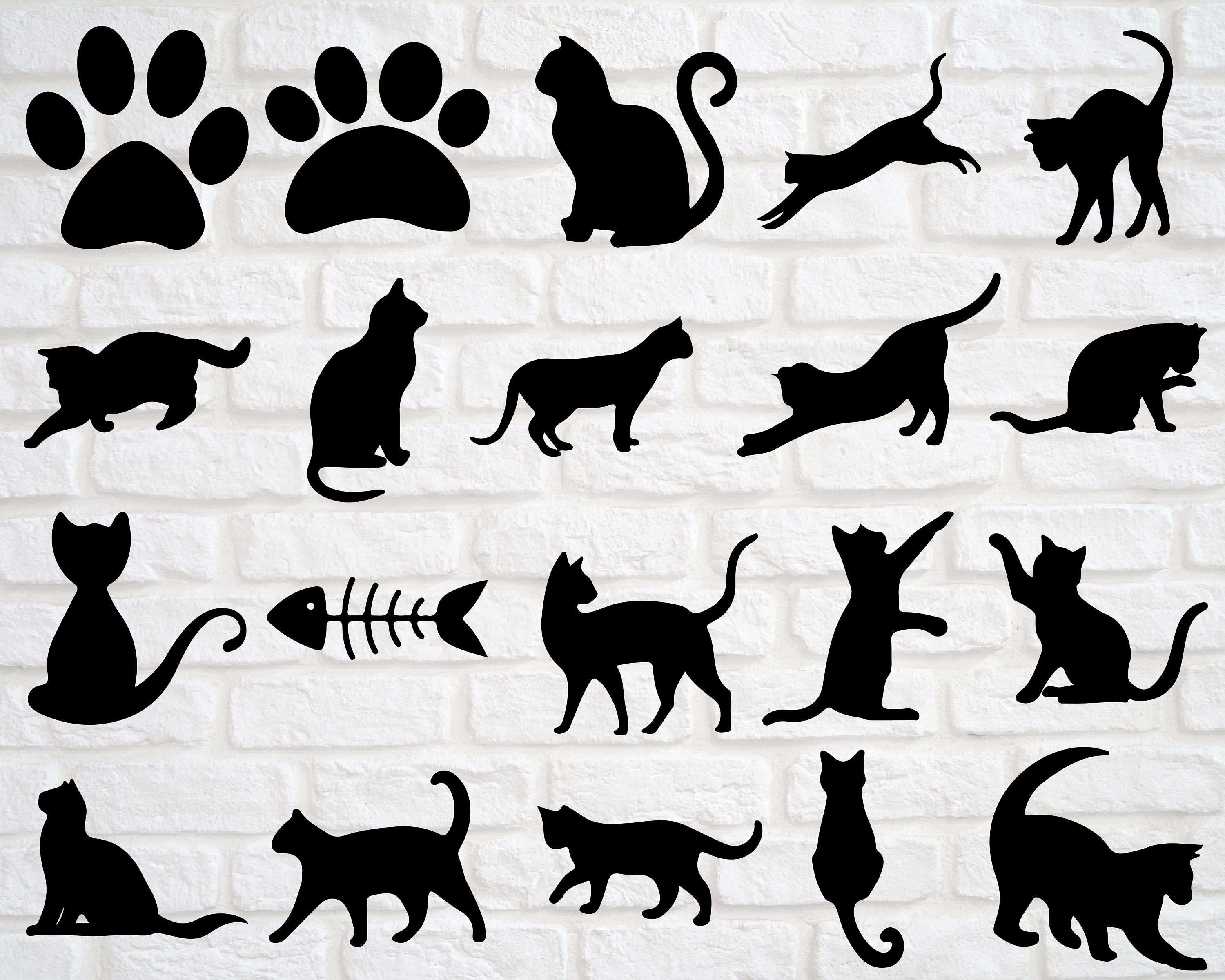 Cat In Black Silhouette Vector SVG Icon (2) - SVG Repo