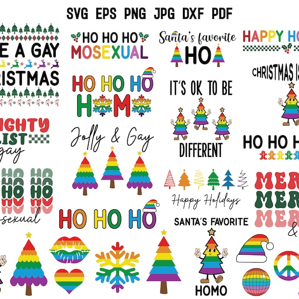 Gay Christmas SVG | Christmas SVG | Pride Christmas SVG | Gay Christmas T shirt | Lgbt Christmas Gift | Merry Christmas Svg | Gay Sweater