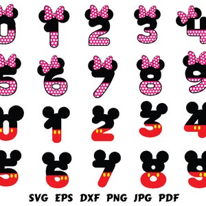 disney numbers svg 0 1 2 3 4 5 6 7 8 9 svg mickey disneyland etsy ireland