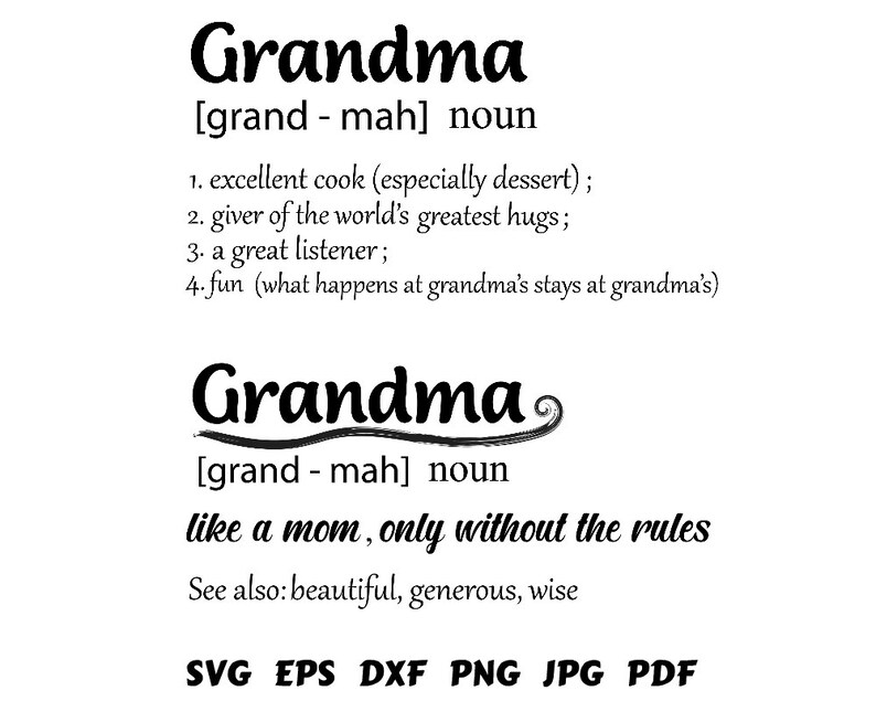 Download Svg Cutfile Grandma Vector Grandma Shirt Svg Grandma Svg Grandma Quote Svg Grandma Cut File Grandma Cricut Grandma Silhouette Craft Supplies Tools Visual Arts Kromasol Com