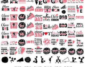 Cheer Silhouette | Cheer SVG | Cheerleader Svg | Cheerleading Svg | Cheer Cut File | Cheer Cricut | Cheer Pom Svg | Cheer Megaphone Design