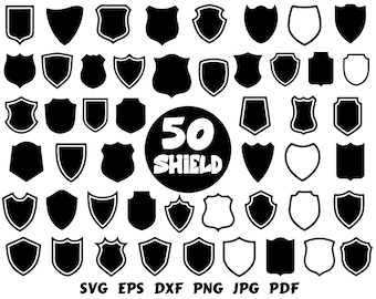 Shield SVG | Shield Silhouette | Shield Cricut | Shield Clipart | Badge Svg | Shield Cut File | Shield Design | Shield Sublimation | Vector