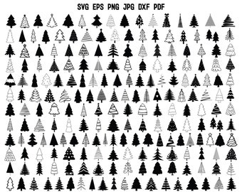 Christmas Tree Svg Bundle Christmas Svg Winter Svg Tree Svg Christmas Tree Cut File Cricut Silhouette Clipart Vector Christmas Decoration