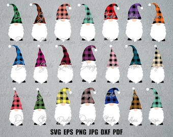 Gnome Svg Buffalo Plaid Gnome Svg Gnomes Svg Christmas Gnome Svg Holiday Gnome Svg Holiday Decoration Gnome Cut File Cricut Clipart Vector