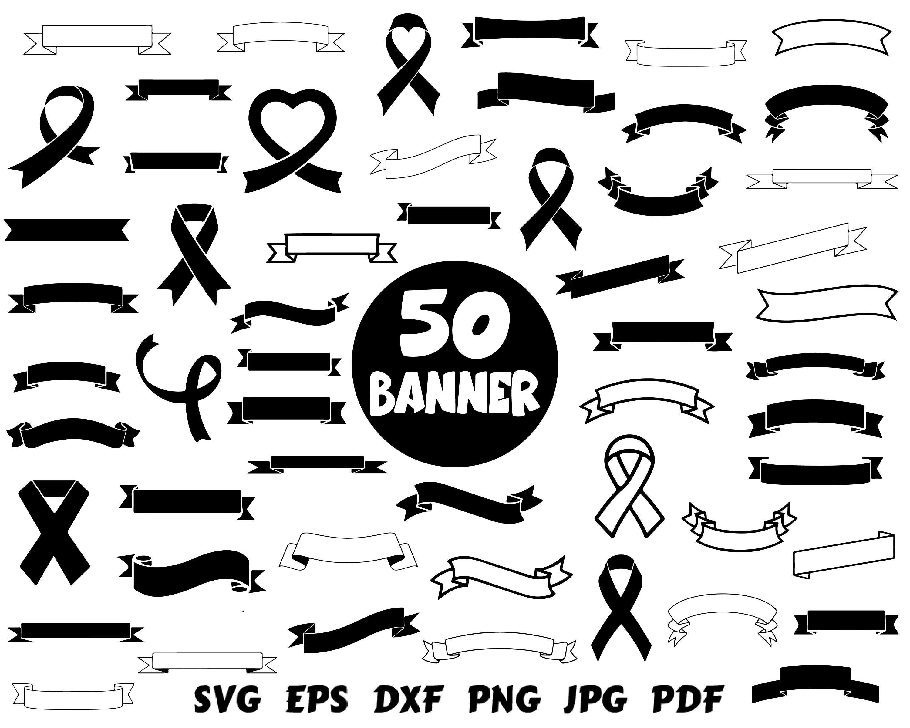 Assorted Ribbon Banner Set – TotallyJamie: SVG Cut Files, Graphic