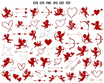 Cupido-svg | Cupido gesneden bestand | Valentijnsdag-SVG | Cupido-cricut | Cupido-silhouet | Cupido-clipart | Liefde Svg | Hart-svg | Valentijnsontwerp