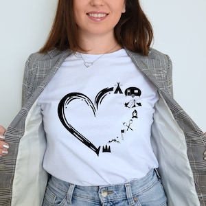 Camping Heart Svg Love Camping Svg Camping Svg Camping Cut File Camping Shirt Camping Clipart Camping Silhouette Camping Bundle Svg
