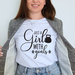 Just a girl with goals Svg Gym Svg Fitness Svg Gym Motivation Svg Fit Girl Svg Gym Shirt Svg Motivational Svg Inspirational Svg Gym Cricut