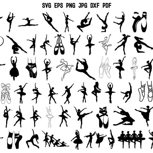 Danse SVG | Silhouette de danse | Fichier de coupe de danse | Clipart Danse | Danseuse SVG | Maman danse Svg | Équipe de danse Svg | Ballet Svg | SVG pour danseurs