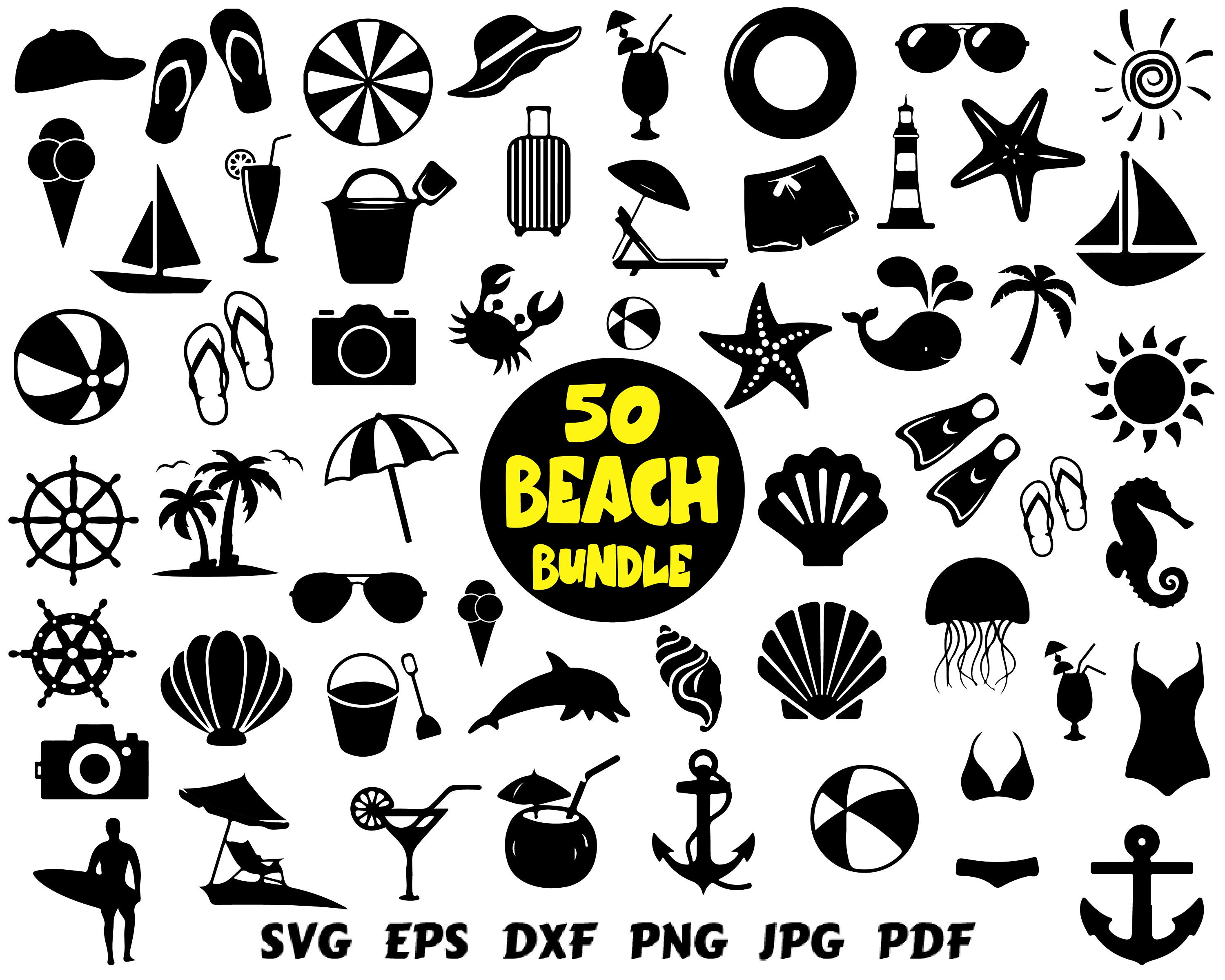 Download Summer Bundle Svg Beach Cut File