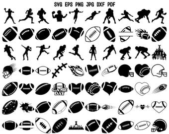 Football SVG | American Football SVG | Football Silhouette | Football Cut File | Football Player SVG | Football Cricut | Football Design Png