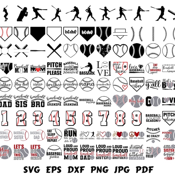 Baseball Silhouette | Baseball SVG | Cut File Cricut | Baseball Ball Svg | Sport SVG | Baseball Player Svg | Baseball Design Commercial Use
