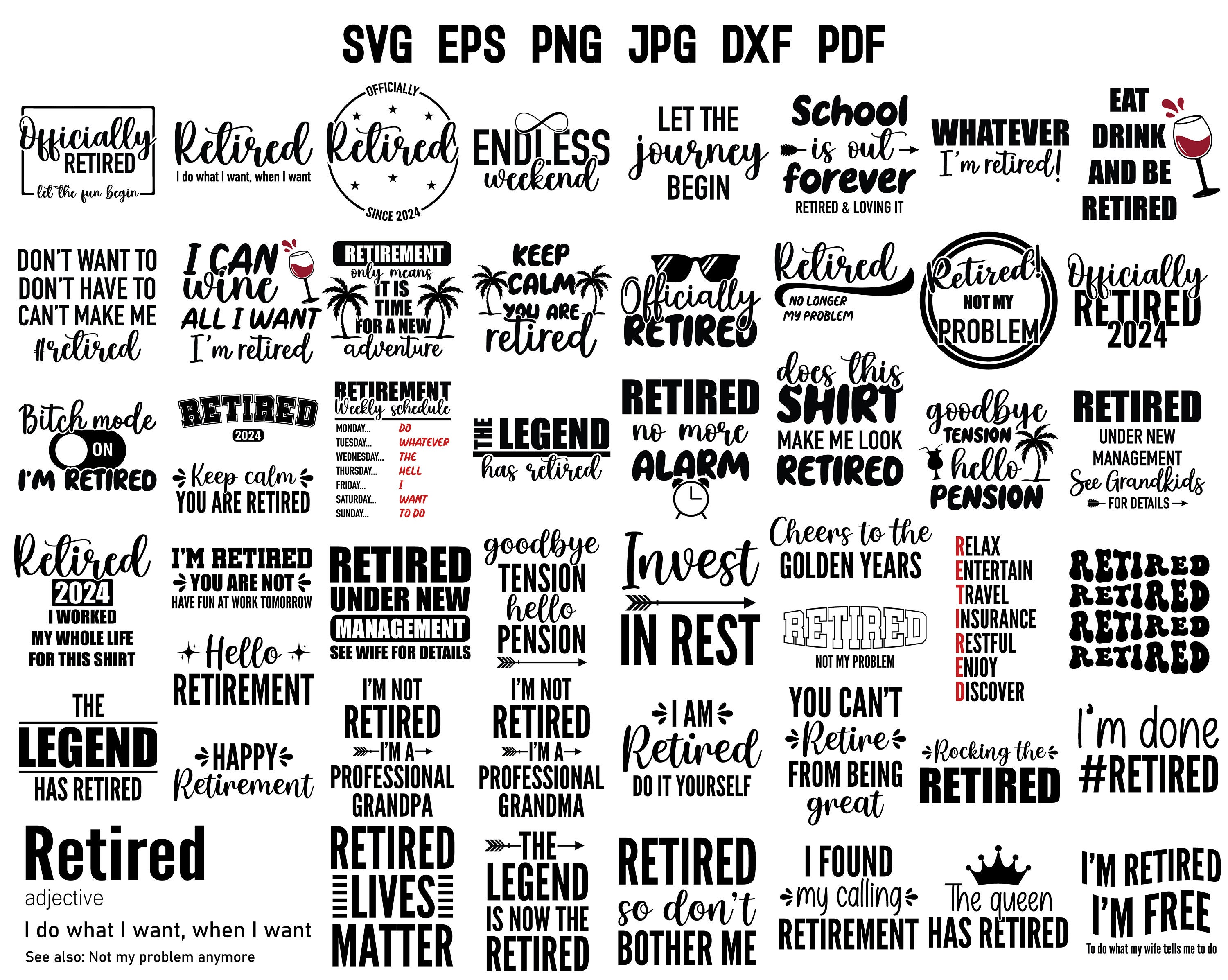 Officially Retired Svg Retirement Svg Legend Svg Retired Shirt Svg Retired Printable Retired Gift Retired Teacher Mom Dad Grandma Grandpa