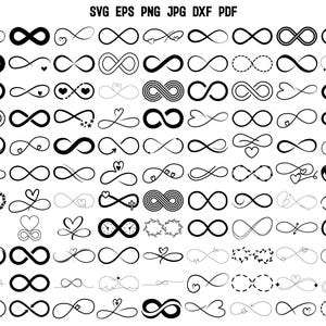 Infinity SVG | Infinity Love SVG | Love SVG | Infinity Silhouette | Infinity Heart Svg | Cricut | Clipart | Cut Files for Cricut Design Png