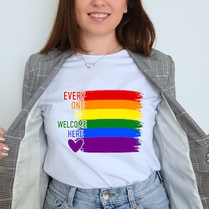 Everyone Is Welcome Here Sublimation PNG Gay Pride PNG Gay Sublimation Lesbian Sublimation Lgbt Sublimation Lgbtq Sublimation Rainbow Png