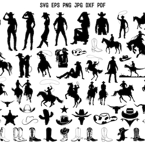 Western SVG | Cowboy SVG | Cowboy Cut File | Cowgirl Svg | Southern Svg | Western Woman Svg | Cowboy Hat Svg | Cowboy Boots Svg | Design Png
