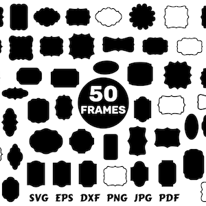 フレーム SVG | タグ SVG | ラベル SVG | シェイプ SVG | 境界線 SVG | フレーム カット ファイル | シルエット | ラベル キッチン 印刷可能 | ラベル カット ファイル | PNG