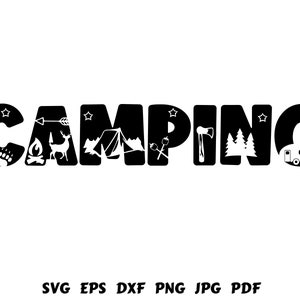 Camping Svg | Camping Cut File | Camping Silhouette | Camping Vector | Camping Cricut | Camping Quote Svg | Camp Life Svg | Camping Shirt