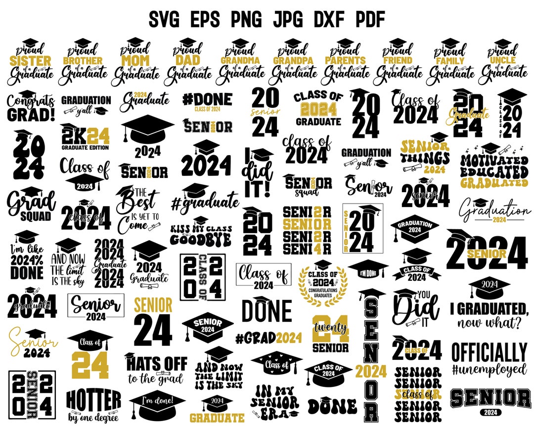 Graduation 2024 SVG Senior 2024 SVG Class of 2024 SVG Graduate Svg ...