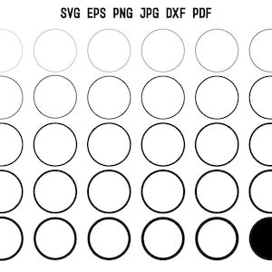 Circle SVG | Circle Border SVG | Circle Frame SVG | Circle Cut File Cricut Clipart Silhouette Printable | Circle Monogram | Circle Deco