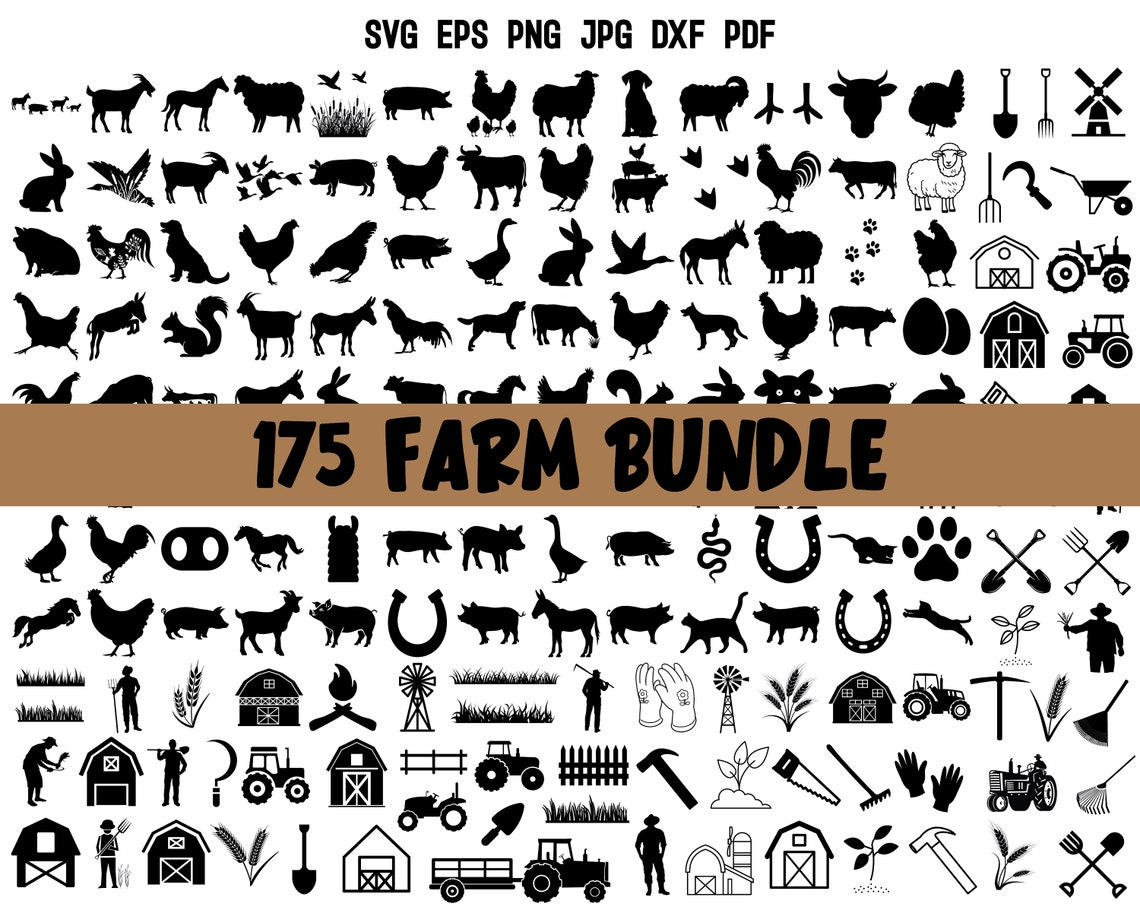 Farm Rug Svg 175 Farm SVG Bundle | Farm Life SVG | Farm Animals SVG | Farmhouse Svg ...