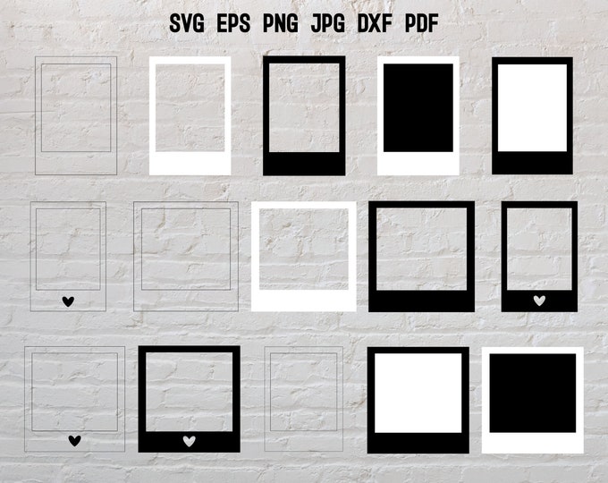 Svg Photo Frame Color Retro Picture Frames SVG, Photo Frame Svg, Picture Frame Svg, Frame Svg ...