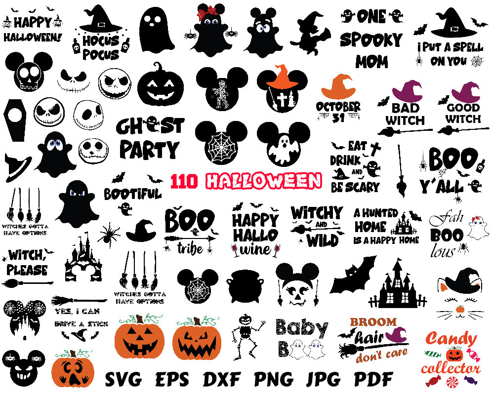 Halloween bundle Halloween Clipart Printable Halloween Halloween SVG Halloween stickers Boho Halloween SVG Boho Halloween