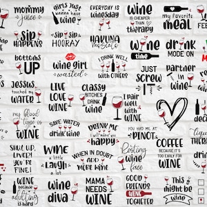 Wine Svg Drinking Svg Bundle Wine Quotes Svg Wine Cut File Wine Sayings Svg Alcohol Svg Funny Svg Mom Svg Wine Vector Wine Cricut Printable