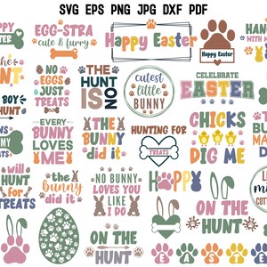 Easter Dog SVG | Easter Dog Bandana SVG | Dog Svg | Retro Easter Svg | Easter Clipart | Easter Quotes Svg | Paw Print Svg | Dog Quotes Svg