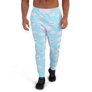 cloud print joggers