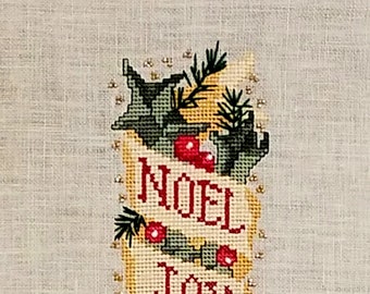 Tidings cross stitch pattern - PDF instant download