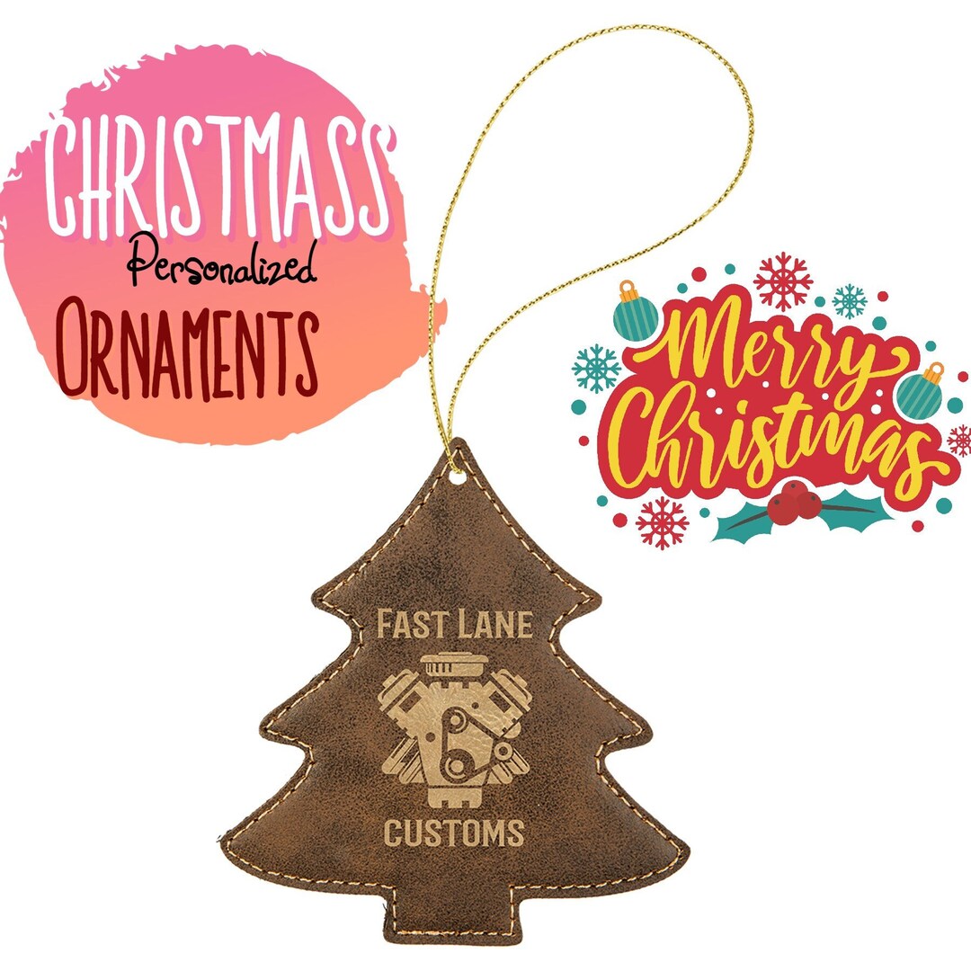 Personalized Christmas Ornaments, Christmas Tree Ornaments, Winter