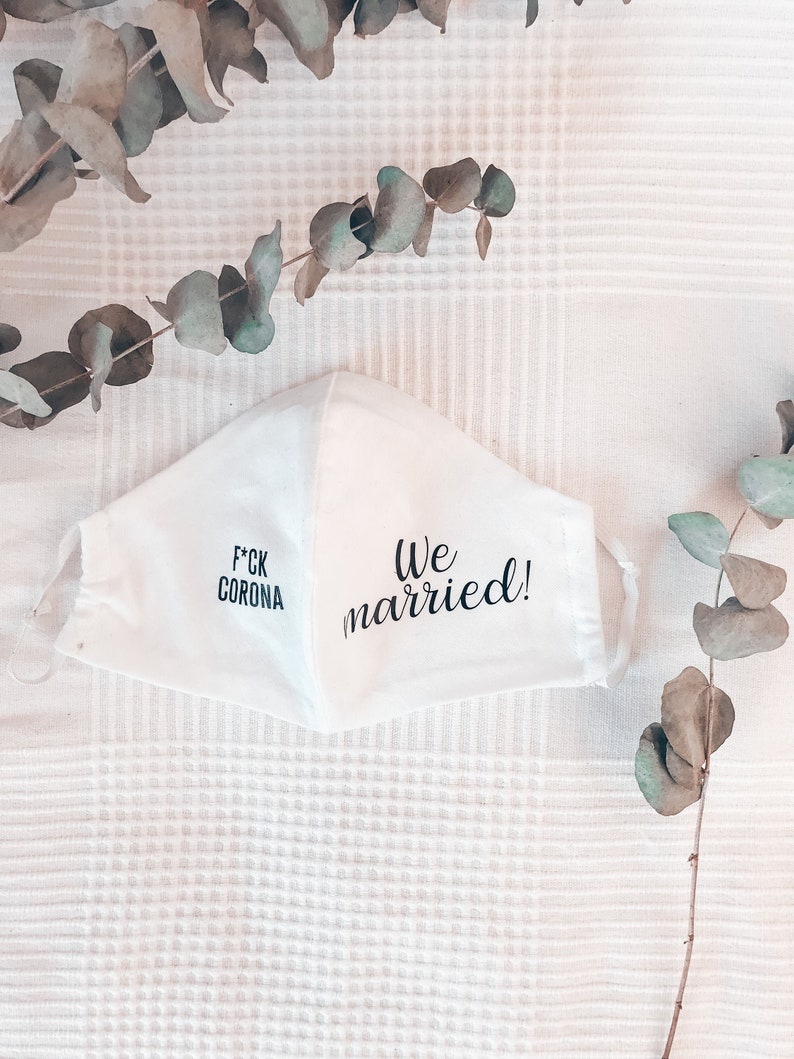 Bügelbilder für die Maske / Corona Hochzeit / MundNasenschutz Etsy