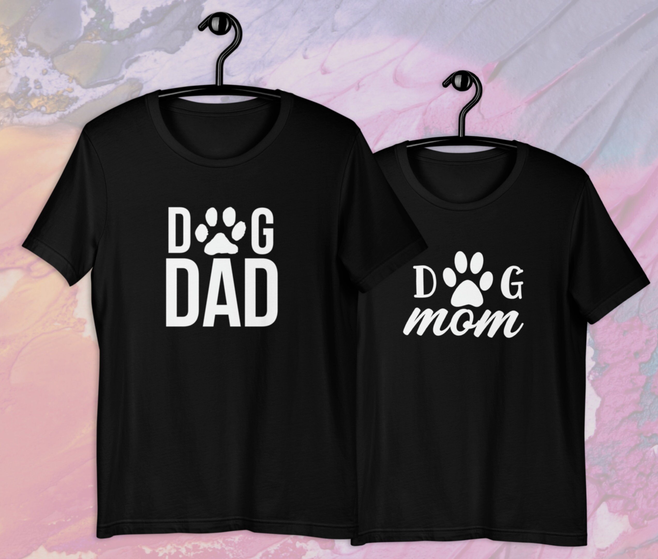 Matching Dog Mom Dog Dad Shirts Dog Parents Shirts with Paw Etsy