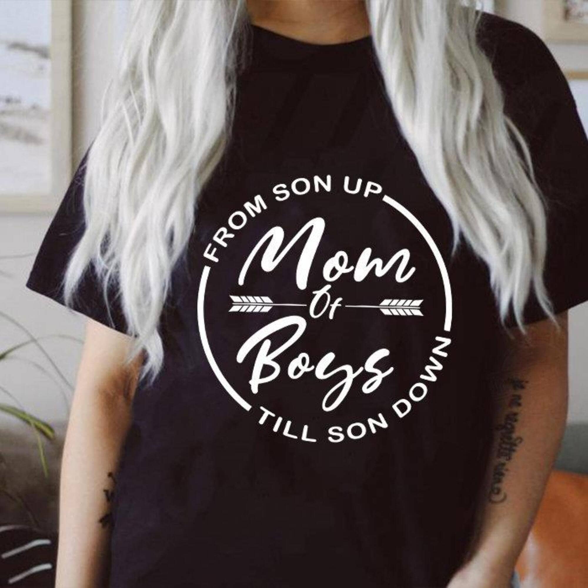 Mom Of Boys T Shirt Boy Mama Shirt Cool Mom Shirt Gift For Etsy