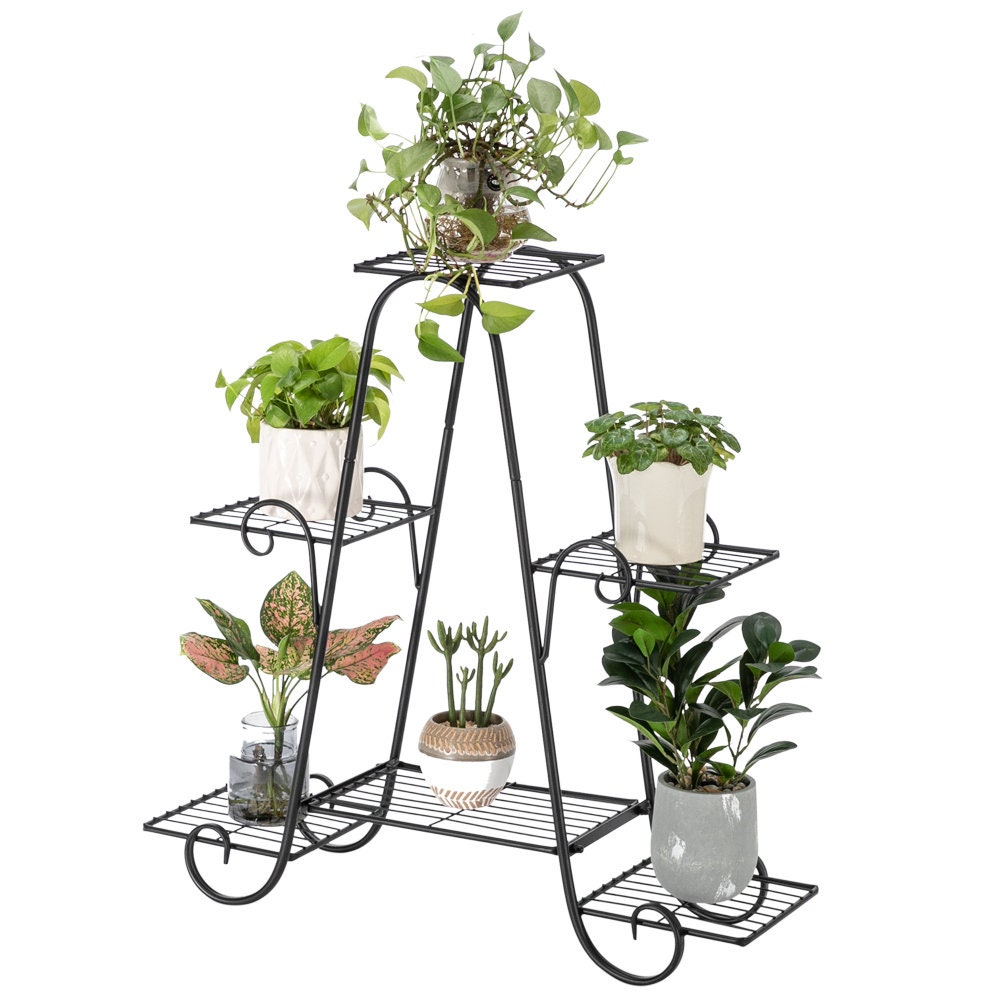 Best Seller Iron Flower Pot Stand Shelves Garden Plant Etsy