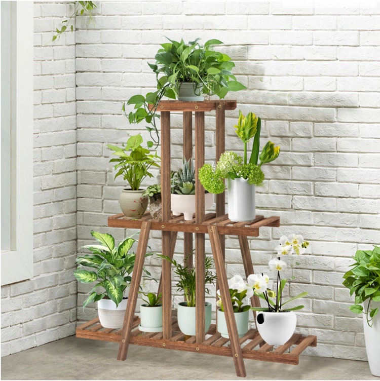 Luxury Multi Shelf Wood Plant Stand and Rack Multi