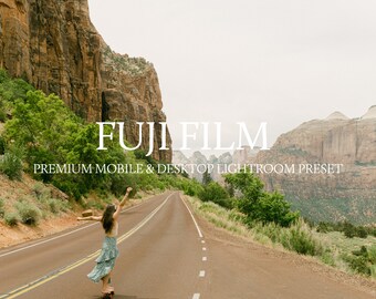 Lightroom Preset Film, Mobile & Desktop Preset, Fuji Film Preset, Vintage Retro Filter Film Grain Presets VSCO Filter für Instagram