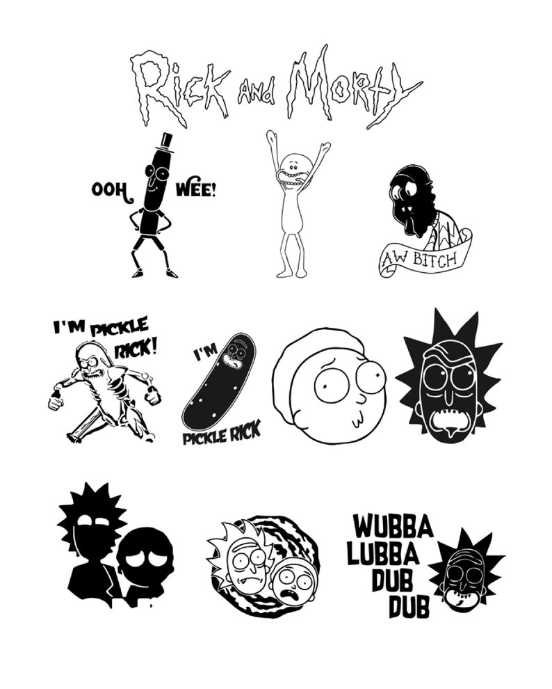 Free Free 175 Rick And Morty Svg File SVG PNG EPS DXF File