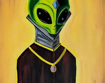 Pegatinas holográficas de extraterrestres