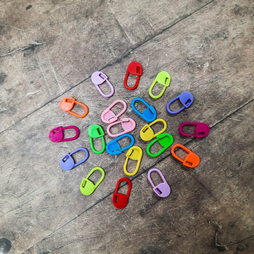 Hiyahiya Muticoloured Locking Stitch Markers Etsy