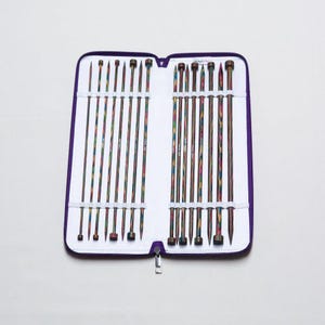 KnitPro Symfonie 30cm Straight Wooden Knitting Needle Set of 8 Pairs
