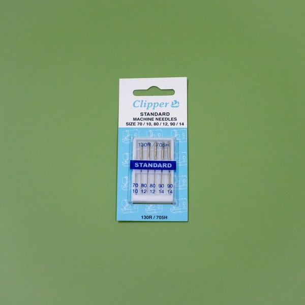 Whitecroft Clipper Sewing Machine Needles in sizes 70, 80, 90