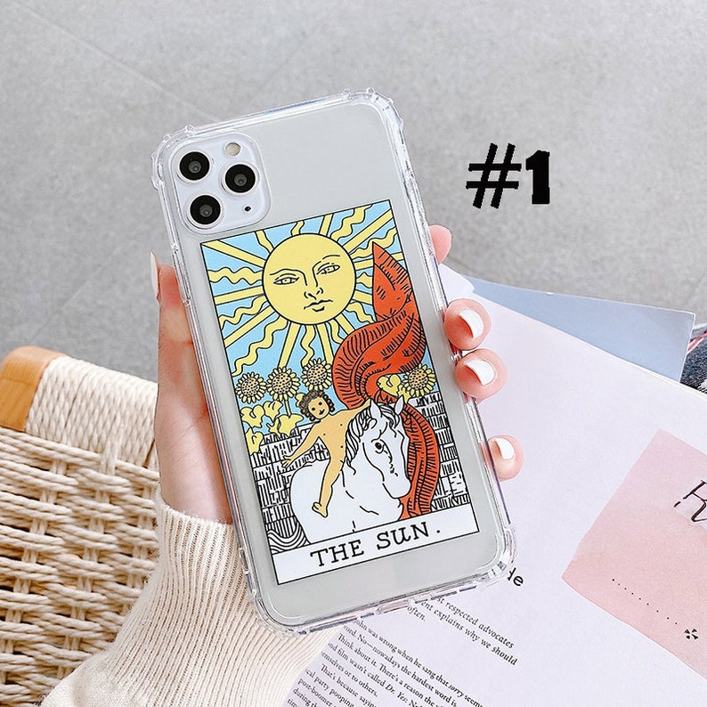 Tarot Card Case iPhone 11 pro max iPhone xr iPhone xs max iPhone 7 plus 8 plus iPhone se2 2020 iPhone 6s iPhone 12 Clear