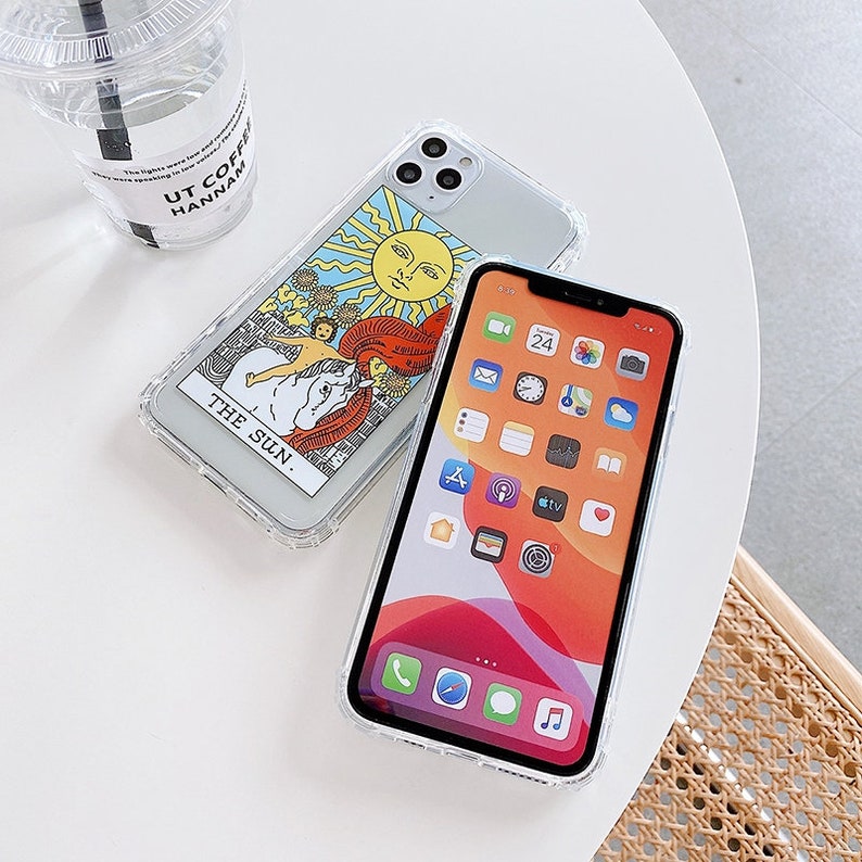 Tarot Card Case iPhone 11 pro max iPhone xr iPhone xs max iPhone 7 plus 8 plus iPhone se2 2020 iPhone 6s iPhone 12 Clear