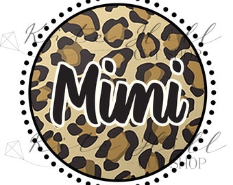 Leopard Mimi Sublimación PNG Diseño Descargar